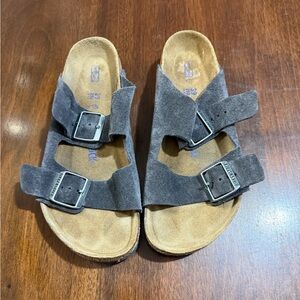 Birkenstock Suede Gray Sandals